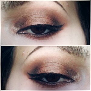 did a copper eye using a catrice pigment 