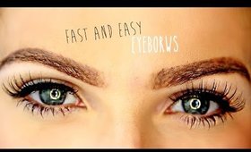 How to Fill In Your Eyebrows Fast | HOLLIE WAKEHAM