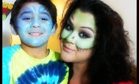 Face Painting Fun with my son...Simba N Avatar