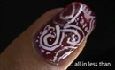 Abstract Nails- easy nail art for beginners- easy nail art for short nails- tutorial - at home