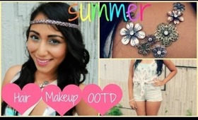 My Summer Hair, Makeup and OOTD!