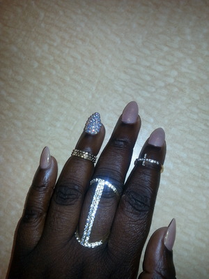 cuccio 45 and blinged out ring finger