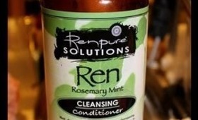 Curly Girl Wednesday: Ren Pure Solutions Cleansing Conditioner Review.