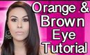 How To Do Your Eye Makeup: Orange and Brown Eyeshadow Tutorial