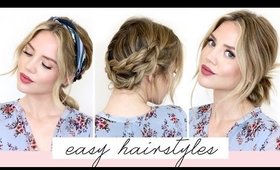 5 EASY Hairstyles For Short/Medium Length Hair [Spring Edition]