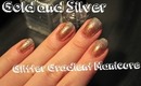 Gold & Silver Glitter Gradient Manicure