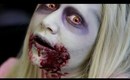 HALLOWEEN: Theatrical Zombie Inspired Makeup Tutorial + BLOOPERS