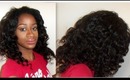 Hollywood Curls using Curling Wand on Peruvian Deep Wave
