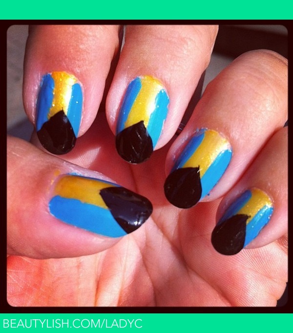 Checkered flag nail art design with... - K Nails & Beauty Bar | Facebook