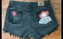 pennywise diy painted jeans