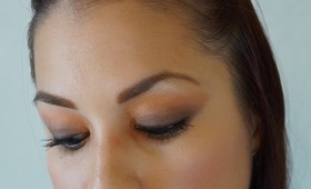 Orange & Brown Smokey Look for Blue Eyes