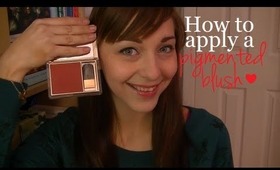 How to apply a pigmented blush