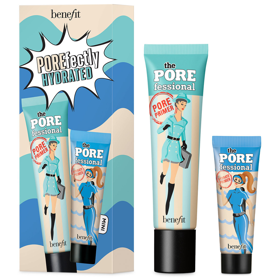 Benefit Cosmetics POREfectly Hydrated Smoothing & Hydrating Primer Set alternative view 1 - product swatch.