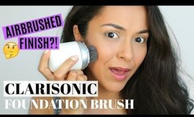 Clarisonic Foundation Brush First Impression | DOES IT WORK?! - TrinaDuhra