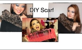 How To: DIY Fur Scarf and Pink Brush Set Giveaway