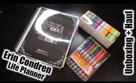 Erin Condren Planner Unboxing + Mini Amazon Haul | FromBrainsToBeauty