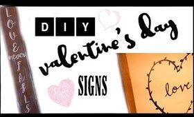 DIY VALENTINE'S DAY DECOR! DIY WOOD SIGNS!