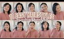 10 Easy Hairstyles for Awkward Length Hair // Growing Out Your Hair