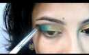 Requested look ! Gold & Green Eye MAkeup  Tutorial