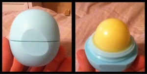 I forgot what a brand new eos lip balm looked like. So cute! :)