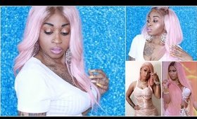 Pink Human Hair Lace Front Wig ☆ Premiumlacewig