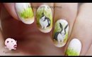 Freehand Dutch rabbit nail art tutorial