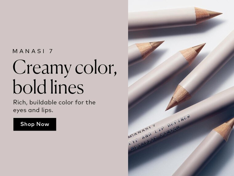 These multifunctional pencils deliver buildable color with a creamy texture. Shop the MANASI 7 Eye and Lip Definer on Beautylish.com