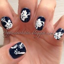 hibiscus nails 