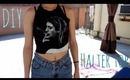 EASY DIY HALTER TOP FROM A TEE SHIRT