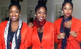 Different ways to wear a scarf