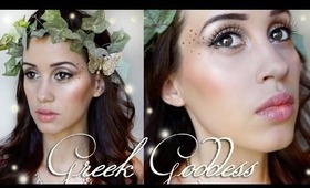 Greek Goddess Halloween Makeup & Head Dress Tutorial!