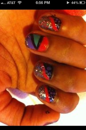 My color lock nails luvs super cute for a funky stylish girl!
