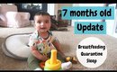 Breastfeeding | baby development update | 7 months old baby Milestones