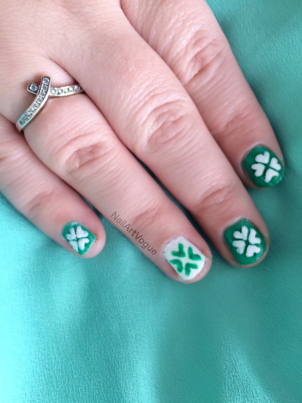 Shamrock Nail Designs for Beginners with Video Tutorial