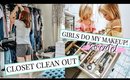CLOSET AND MAKEUP DECLUTTER!! TIPS ON GETTING RID OF THINGS! | Kendra Atkins