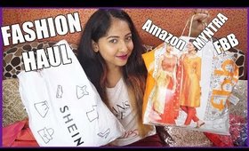 FASHION HAUL & TRY ON! | Shein - Amazon - Myntra | Stacey Castanha