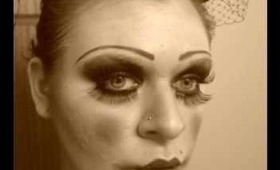 Clown Makeup - Theatrical 1920's style