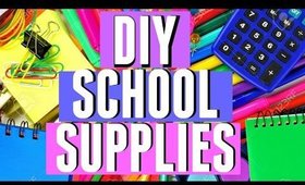BACK TO SCHOOL! DIY SCHOOL SUPPLIES! 2015