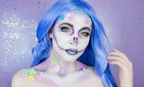 Floral Skull Halloween Makeup
