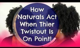 Natural Hair: How Naturals React When We Have A Great Twistout (4c Hair) (PUG Google+ Giveaway))