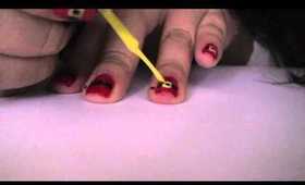 Santa Belt Holiday Nail Tutorial