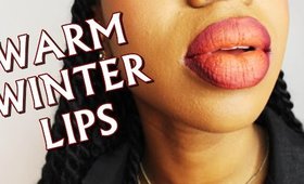 Warm Winter Lips - Kathleen Lights & MAC Liquid Lipsticks
