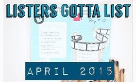 Listers Gotta List flip through | April 2015 #ListersGottaList