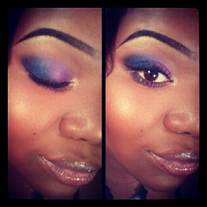 purple and blue eyeshadow 