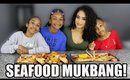 Seafood Boil Mukbang + Meet My 3 Daughters! (w/ bloopers)