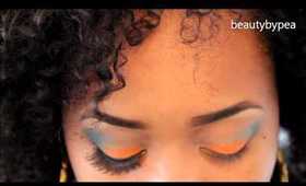 Orange and Blue makeup Tutorial