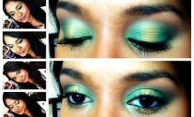 Green & Gold Eyeshadow Look - Talk Thru