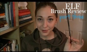 ELF Brush Review {part three} | Flat Eyeliner & Blending Brush