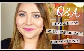 Q&A: Travel Plans, Freelancing, My University Experience