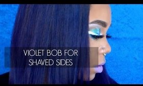 VIOLET BOB FOR SHAVED SIDES TUTORIAL